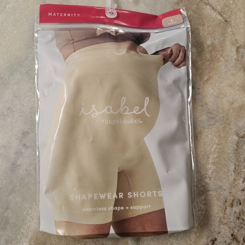 Isabel MaterniIsabel Mty Shapewear Shorts Large Taupe Seamless Belly Support NWT